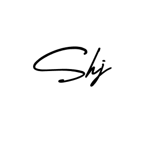 Create a beautiful signature design for name Shj. With this signature (AmerikaSignatureDemo-Regular) fonts, you can make a handwritten signature for free. Shj signature style 3 images and pictures png