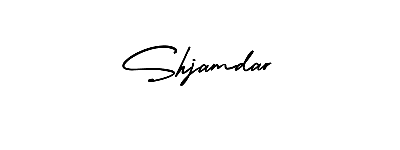 Similarly AmerikaSignatureDemo-Regular is the best handwritten signature design. Signature creator online .You can use it as an online autograph creator for name Shjamdar. Shjamdar signature style 3 images and pictures png