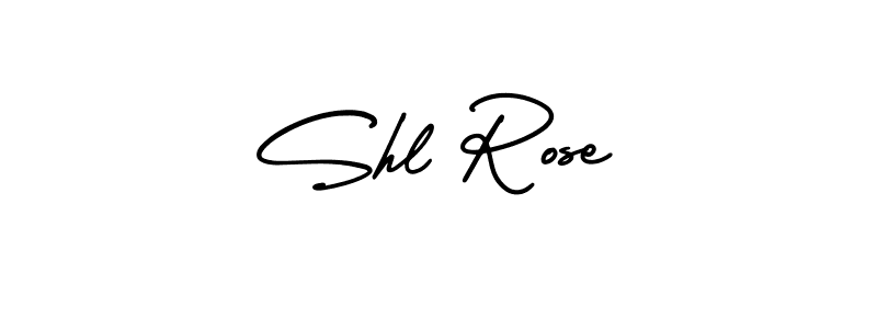 Use a signature maker to create a handwritten signature online. With this signature software, you can design (AmerikaSignatureDemo-Regular) your own signature for name Shl Rose. Shl Rose signature style 3 images and pictures png