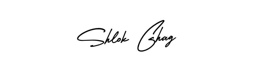 How to make Shlok Ghag signature? AmerikaSignatureDemo-Regular is a professional autograph style. Create handwritten signature for Shlok Ghag name. Shlok Ghag signature style 3 images and pictures png