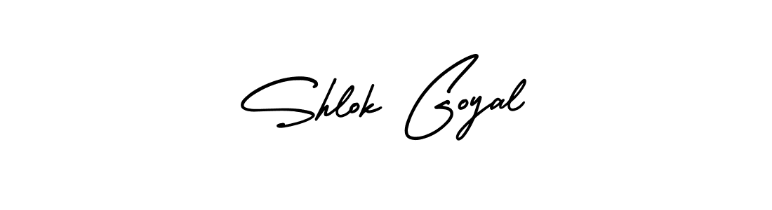 How to make Shlok Goyal name signature. Use AmerikaSignatureDemo-Regular style for creating short signs online. This is the latest handwritten sign. Shlok Goyal signature style 3 images and pictures png
