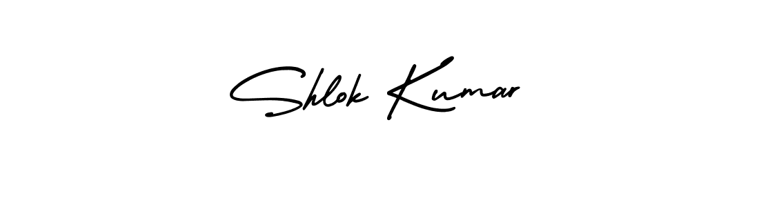 This is the best signature style for the Shlok Kumar name. Also you like these signature font (AmerikaSignatureDemo-Regular). Mix name signature. Shlok Kumar signature style 3 images and pictures png