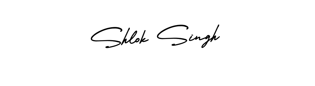 Use a signature maker to create a handwritten signature online. With this signature software, you can design (AmerikaSignatureDemo-Regular) your own signature for name Shlok Singh. Shlok Singh signature style 3 images and pictures png