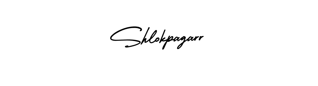 Use a signature maker to create a handwritten signature online. With this signature software, you can design (AmerikaSignatureDemo-Regular) your own signature for name Shlokpagarr. Shlokpagarr signature style 3 images and pictures png