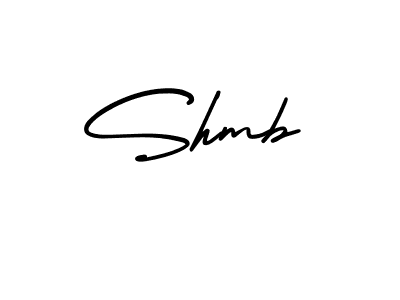 It looks lik you need a new signature style for name Shmb. Design unique handwritten (AmerikaSignatureDemo-Regular) signature with our free signature maker in just a few clicks. Shmb signature style 3 images and pictures png