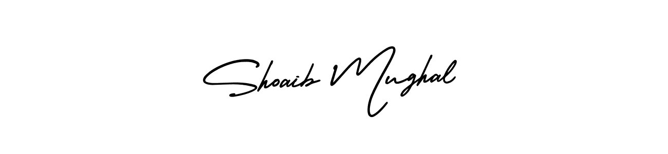 You should practise on your own different ways (AmerikaSignatureDemo-Regular) to write your name (Shoaib Mughal) in signature. don't let someone else do it for you. Shoaib Mughal signature style 3 images and pictures png