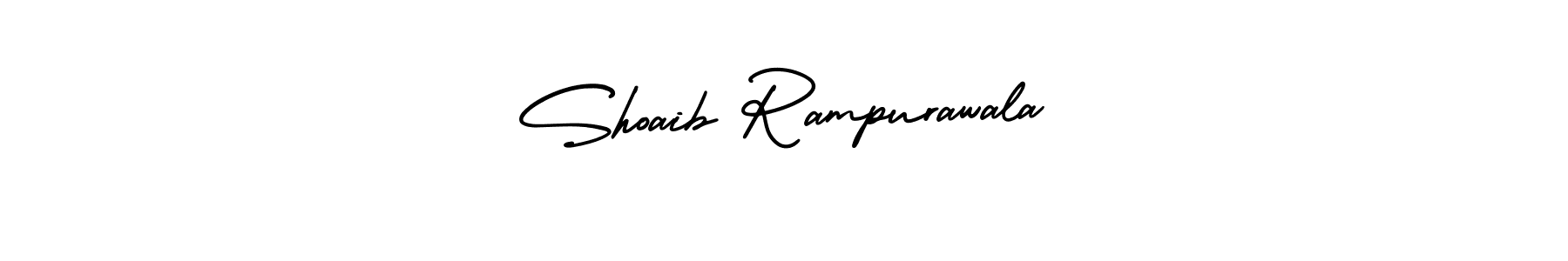if you are searching for the best signature style for your name Shoaib Rampurawala. so please give up your signature search. here we have designed multiple signature styles  using AmerikaSignatureDemo-Regular. Shoaib Rampurawala signature style 3 images and pictures png