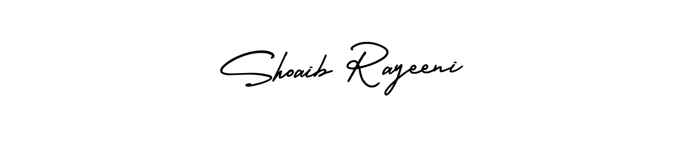 Similarly AmerikaSignatureDemo-Regular is the best handwritten signature design. Signature creator online .You can use it as an online autograph creator for name Shoaib Rayeeni. Shoaib Rayeeni signature style 3 images and pictures png