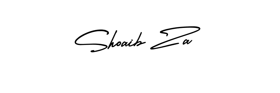 AmerikaSignatureDemo-Regular is a professional signature style that is perfect for those who want to add a touch of class to their signature. It is also a great choice for those who want to make their signature more unique. Get Shoaib Za name to fancy signature for free. Shoaib Za signature style 3 images and pictures png