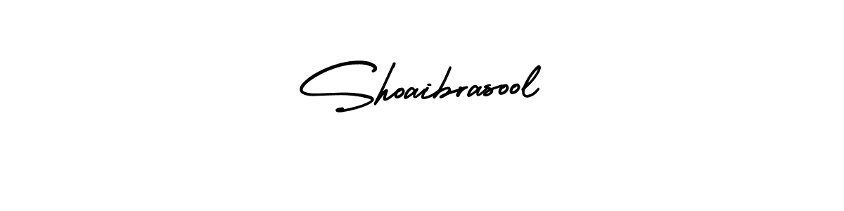 Make a beautiful signature design for name Shoaibrasool. With this signature (AmerikaSignatureDemo-Regular) style, you can create a handwritten signature for free. Shoaibrasool signature style 3 images and pictures png