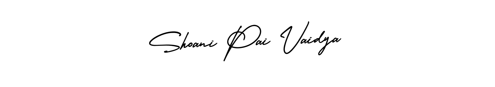 It looks lik you need a new signature style for name Shoani Pai Vaidya. Design unique handwritten (AmerikaSignatureDemo-Regular) signature with our free signature maker in just a few clicks. Shoani Pai Vaidya signature style 3 images and pictures png