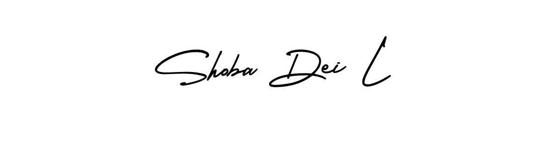 Make a beautiful signature design for name Shoba Dei L. With this signature (AmerikaSignatureDemo-Regular) style, you can create a handwritten signature for free. Shoba Dei L signature style 3 images and pictures png