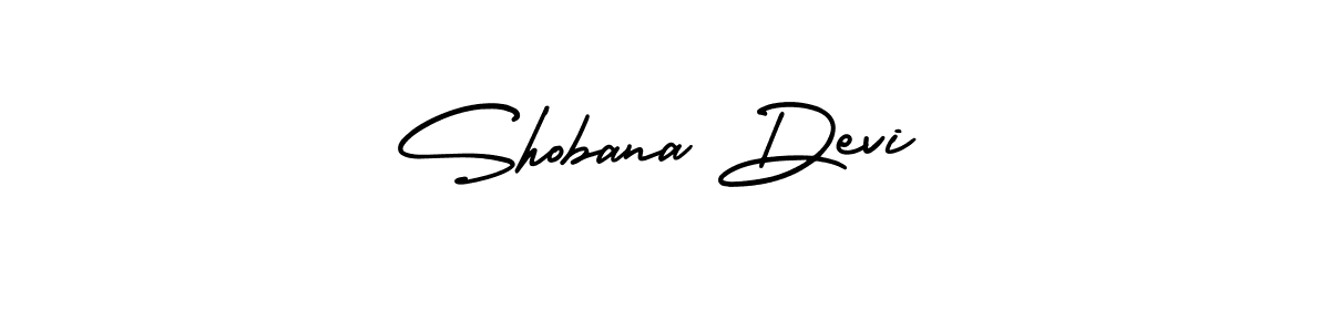 Make a beautiful signature design for name Shobana Devi. With this signature (AmerikaSignatureDemo-Regular) style, you can create a handwritten signature for free. Shobana Devi signature style 3 images and pictures png