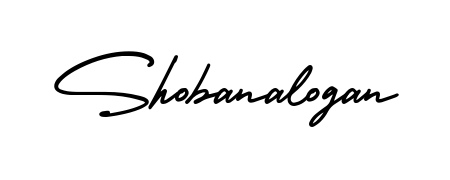 Designed for modern professionals: Shobanalogan name signature crafted with AmerikaSignatureDemo-Regular script. Ready for digital PDF workflows. Shobanalogan signature style 3 images and pictures png