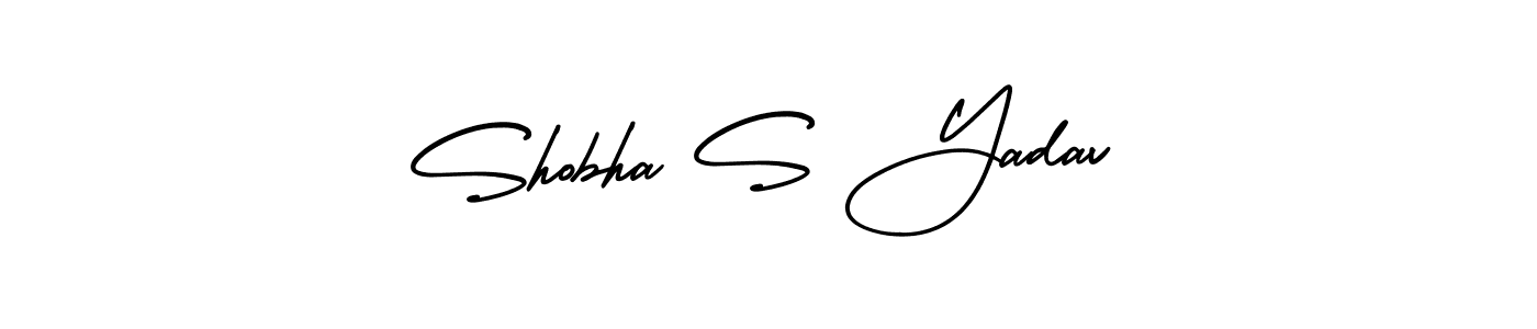 Design your own signature with our free online signature maker. With this signature software, you can create a handwritten (AmerikaSignatureDemo-Regular) signature for name Shobha S Yadav. Shobha S Yadav signature style 3 images and pictures png