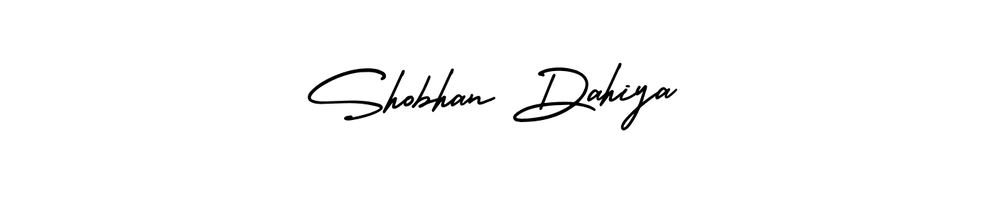 Design your own signature with our free online signature maker. With this signature software, you can create a handwritten (AmerikaSignatureDemo-Regular) signature for name Shobhan Dahiya. Shobhan Dahiya signature style 3 images and pictures png