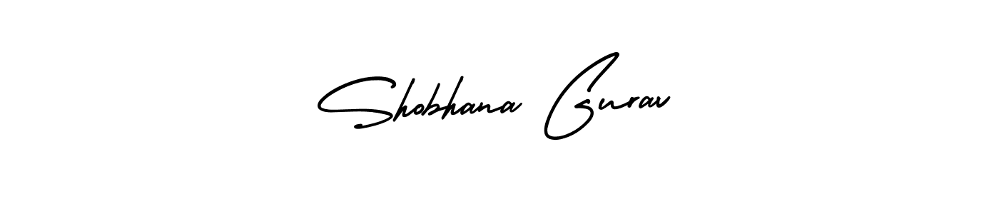 Design your own signature with our free online signature maker. With this signature software, you can create a handwritten (AmerikaSignatureDemo-Regular) signature for name Shobhana Gurav. Shobhana Gurav signature style 3 images and pictures png
