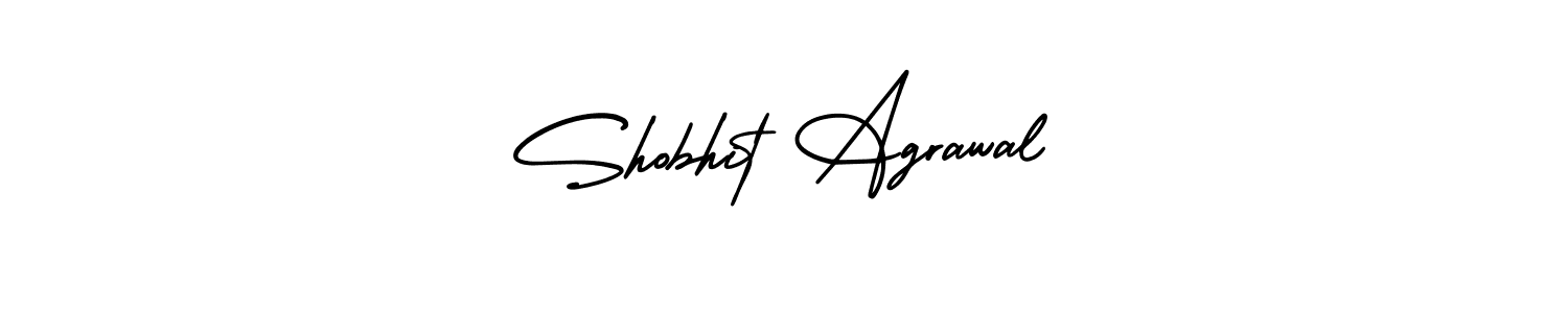 Design your own signature with our free online signature maker. With this signature software, you can create a handwritten (AmerikaSignatureDemo-Regular) signature for name Shobhit Agrawal. Shobhit Agrawal signature style 3 images and pictures png