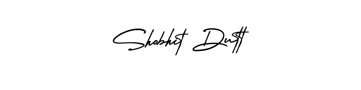 Make a beautiful signature design for name Shobhit Dutt. With this signature (AmerikaSignatureDemo-Regular) style, you can create a handwritten signature for free. Shobhit Dutt signature style 3 images and pictures png