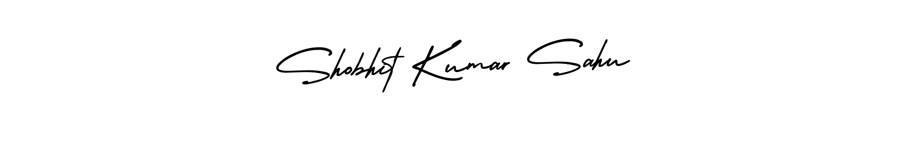 How to make Shobhit Kumar Sahu name signature. Use AmerikaSignatureDemo-Regular style for creating short signs online. This is the latest handwritten sign. Shobhit Kumar Sahu signature style 3 images and pictures png