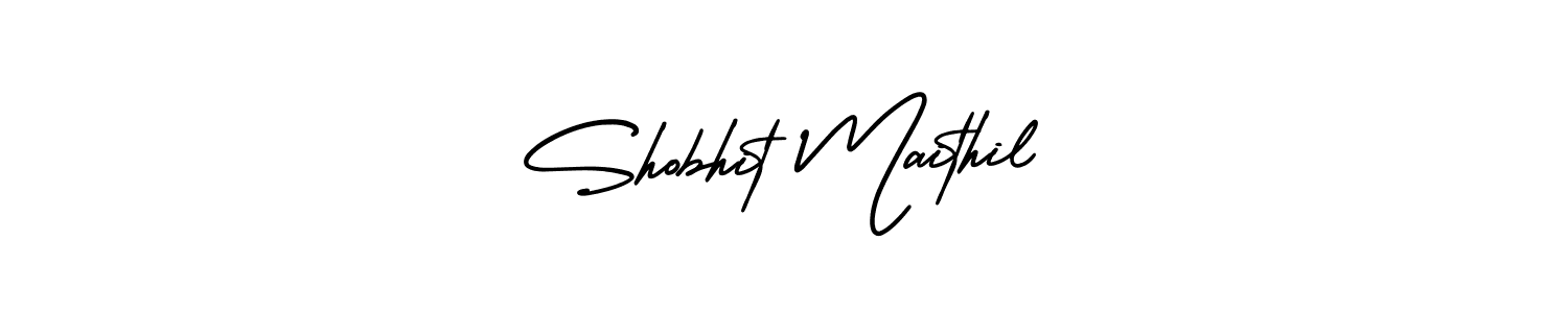 Use a signature maker to create a handwritten signature online. With this signature software, you can design (AmerikaSignatureDemo-Regular) your own signature for name Shobhit Maithil. Shobhit Maithil signature style 3 images and pictures png