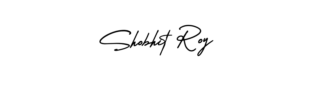 Shobhit Roy stylish signature style. Best Handwritten Sign (AmerikaSignatureDemo-Regular) for my name. Handwritten Signature Collection Ideas for my name Shobhit Roy. Shobhit Roy signature style 3 images and pictures png