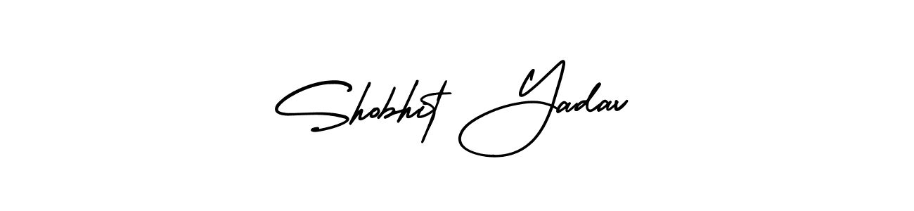 Create a beautiful signature design for name Shobhit Yadav. With this signature (AmerikaSignatureDemo-Regular) fonts, you can make a handwritten signature for free. Shobhit Yadav signature style 3 images and pictures png