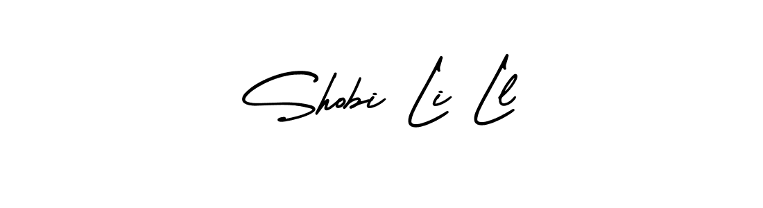 Similarly AmerikaSignatureDemo-Regular is the best handwritten signature design. Signature creator online .You can use it as an online autograph creator for name Shobi Li Ll. Shobi Li Ll signature style 3 images and pictures png