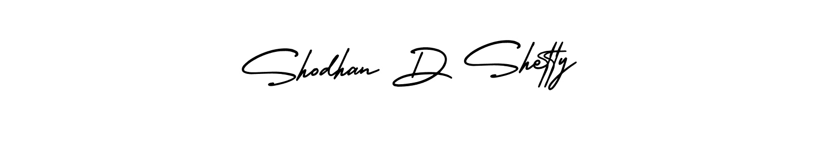 It looks lik you need a new signature style for name Shodhan D Shetty. Design unique handwritten (AmerikaSignatureDemo-Regular) signature with our free signature maker in just a few clicks. Shodhan D Shetty signature style 3 images and pictures png