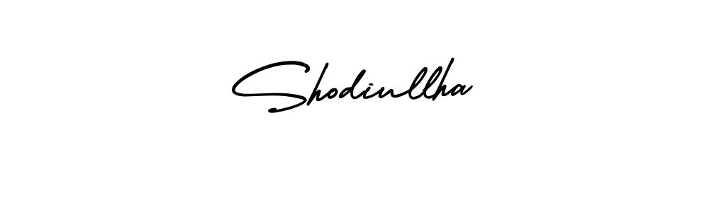 Also we have Shodiullha name is the best signature style. Create professional handwritten signature collection using AmerikaSignatureDemo-Regular autograph style. Shodiullha signature style 3 images and pictures png