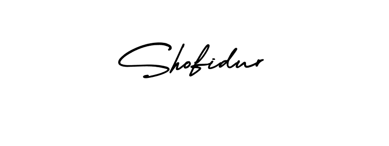 How to make Shofidur name signature. Use AmerikaSignatureDemo-Regular style for creating short signs online. This is the latest handwritten sign. Shofidur signature style 3 images and pictures png