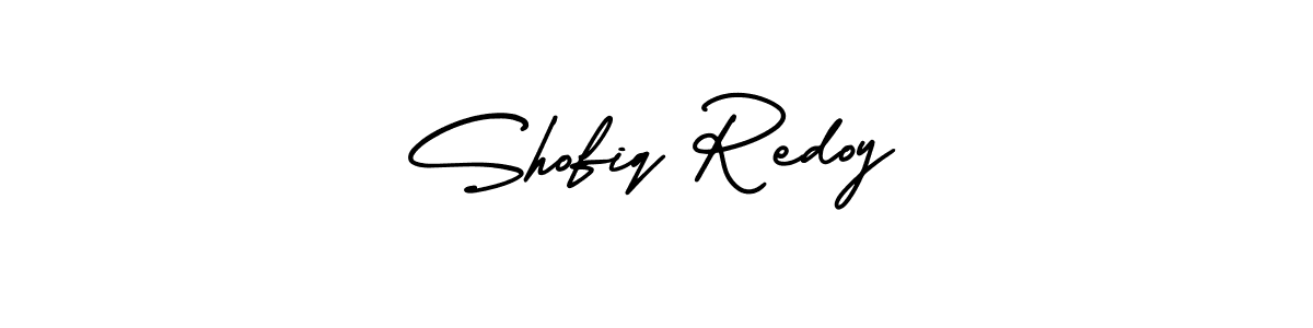 How to Draw Shofiq Redoy signature style? AmerikaSignatureDemo-Regular is a latest design signature styles for name Shofiq Redoy. Shofiq Redoy signature style 3 images and pictures png