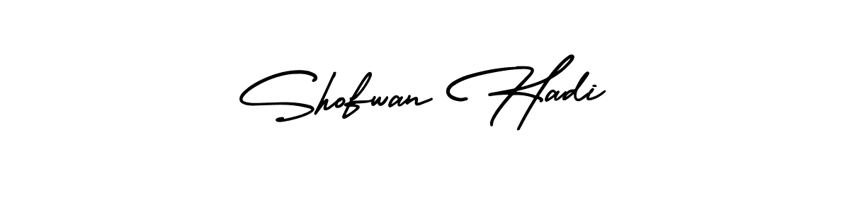 Shofwan Hadi stylish signature style. Best Handwritten Sign (AmerikaSignatureDemo-Regular) for my name. Handwritten Signature Collection Ideas for my name Shofwan Hadi. Shofwan Hadi signature style 3 images and pictures png