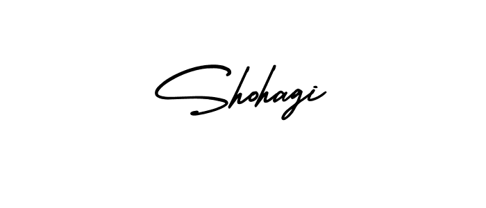 Shohagi stylish signature style. Best Handwritten Sign (AmerikaSignatureDemo-Regular) for my name. Handwritten Signature Collection Ideas for my name Shohagi. Shohagi signature style 3 images and pictures png