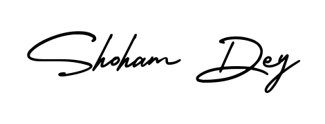 Upgrade your professional image with Shoham Dey signature created with AmerikaSignatureDemo-Regular font. Fast, free, and watermark-free download. Shoham Dey signature style 3 images and pictures png