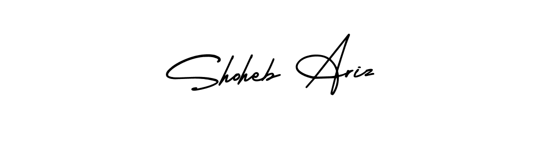 How to Draw Shoheb Ariz signature style? AmerikaSignatureDemo-Regular is a latest design signature styles for name Shoheb Ariz. Shoheb Ariz signature style 3 images and pictures png