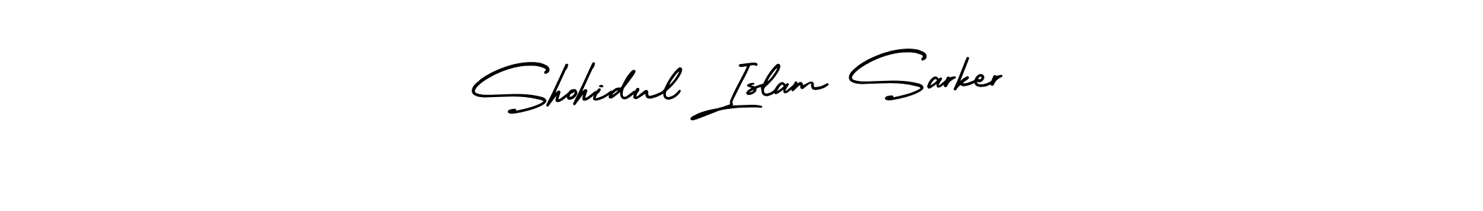 Design your own signature with our free online signature maker. With this signature software, you can create a handwritten (AmerikaSignatureDemo-Regular) signature for name Shohidul Islam Sarker. Shohidul Islam Sarker signature style 3 images and pictures png