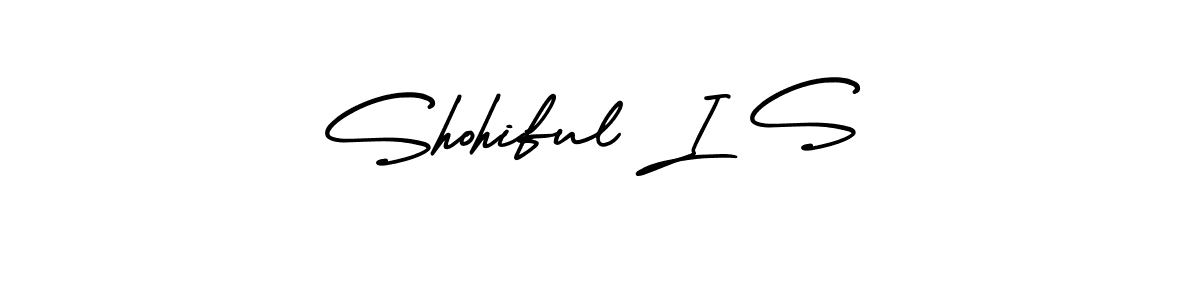 Design your own signature with our free online signature maker. With this signature software, you can create a handwritten (AmerikaSignatureDemo-Regular) signature for name Shohiful I S. Shohiful I S signature style 3 images and pictures png