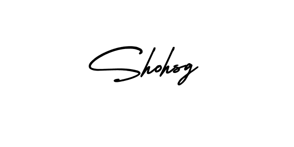 Create a beautiful signature design for name Shohsg. With this signature (AmerikaSignatureDemo-Regular) fonts, you can make a handwritten signature for free. Shohsg signature style 3 images and pictures png