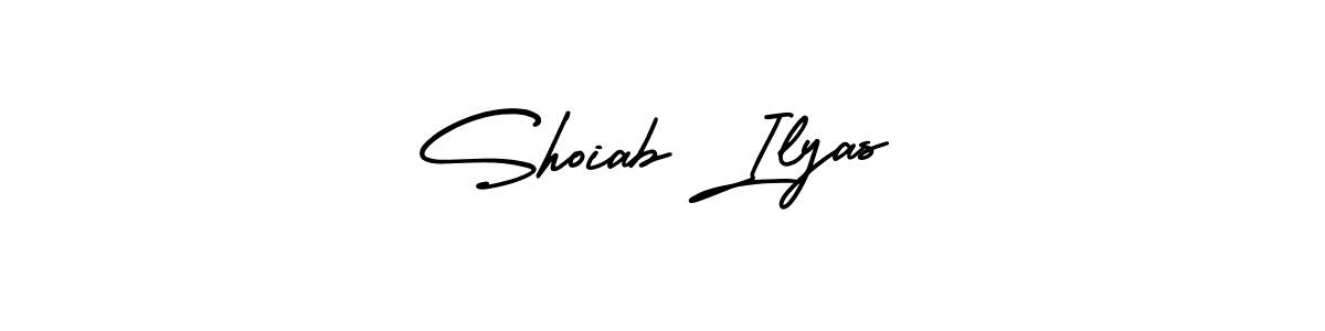Design your own signature with our free online signature maker. With this signature software, you can create a handwritten (AmerikaSignatureDemo-Regular) signature for name Shoiab Ilyas. Shoiab Ilyas signature style 3 images and pictures png
