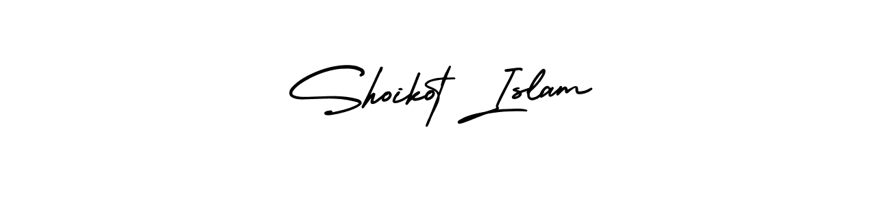 Shoikot Islam stylish signature style. Best Handwritten Sign (AmerikaSignatureDemo-Regular) for my name. Handwritten Signature Collection Ideas for my name Shoikot Islam. Shoikot Islam signature style 3 images and pictures png