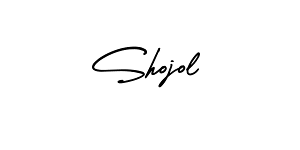 Shojol stylish signature style. Best Handwritten Sign (AmerikaSignatureDemo-Regular) for my name. Handwritten Signature Collection Ideas for my name Shojol. Shojol signature style 3 images and pictures png
