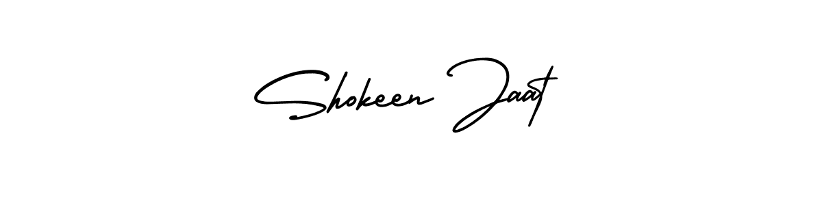 Design your own signature with our free online signature maker. With this signature software, you can create a handwritten (AmerikaSignatureDemo-Regular) signature for name Shokeen Jaat. Shokeen Jaat signature style 3 images and pictures png