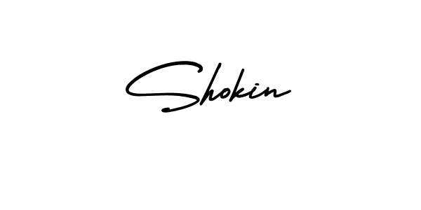 You should practise on your own different ways (AmerikaSignatureDemo-Regular) to write your name (Shokin) in signature. don't let someone else do it for you. Shokin signature style 3 images and pictures png