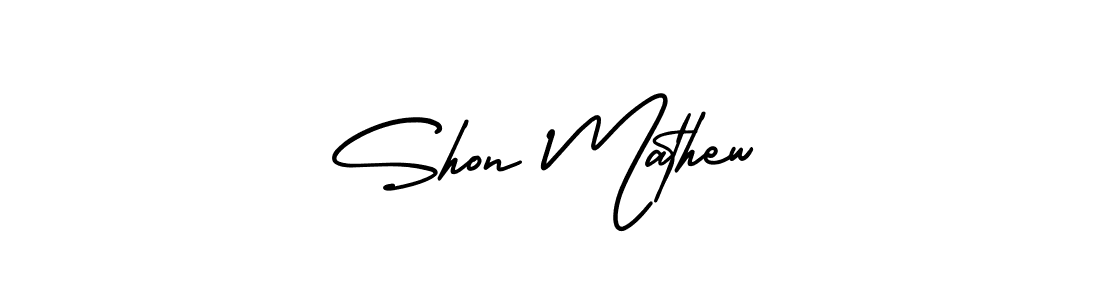 Make a beautiful signature design for name Shon Mathew. Use this online signature maker to create a handwritten signature for free. Shon Mathew signature style 3 images and pictures png