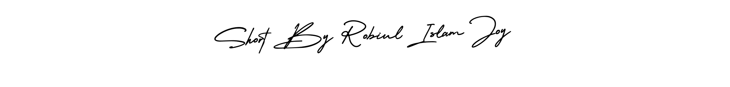 How to Draw Short By Robiul Islam Joy signature style? AmerikaSignatureDemo-Regular is a latest design signature styles for name Short By Robiul Islam Joy. Short By Robiul Islam Joy signature style 3 images and pictures png