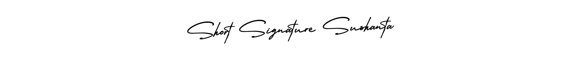 It looks lik you need a new signature style for name Short Signature Sushanta. Design unique handwritten (AmerikaSignatureDemo-Regular) signature with our free signature maker in just a few clicks. Short Signature Sushanta signature style 3 images and pictures png