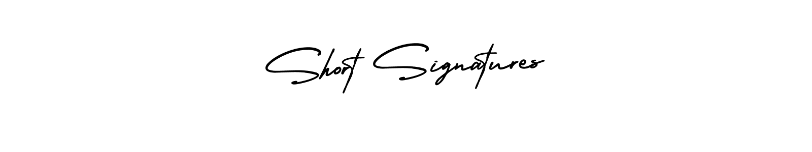 Also You can easily find your signature by using the search form. We will create Short Signatures name handwritten signature images for you free of cost using AmerikaSignatureDemo-Regular sign style. Short Signatures signature style 3 images and pictures png