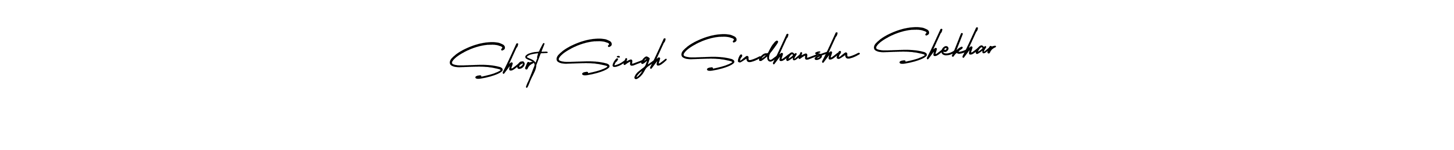 How to Draw Short Singh Sudhanshu Shekhar signature style? AmerikaSignatureDemo-Regular is a latest design signature styles for name Short Singh Sudhanshu Shekhar. Short Singh Sudhanshu Shekhar signature style 3 images and pictures png