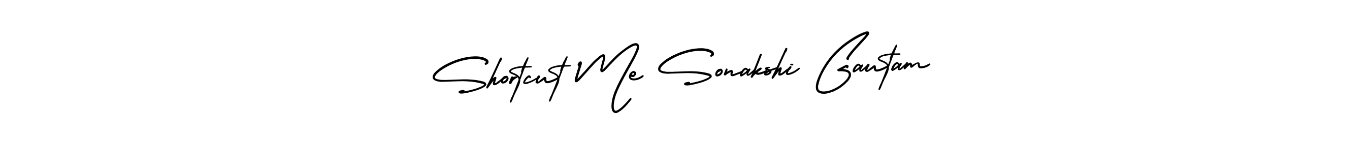 It looks lik you need a new signature style for name Shortcut Me Sonakshi Gautam. Design unique handwritten (AmerikaSignatureDemo-Regular) signature with our free signature maker in just a few clicks. Shortcut Me Sonakshi Gautam signature style 3 images and pictures png